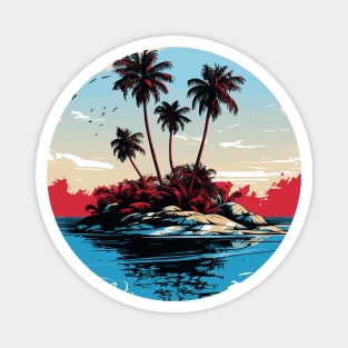 Tropical Island Magnet